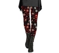Legging Noel Femme Drôle Noel Imprimé Leggings Taille Haute Grande Taille Legging De Sport Motif De Noël Extensible Elastique Slim Fit Doux Pantalon De Yoga Entraînement Course Gym