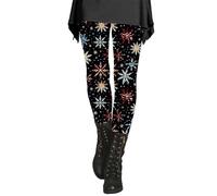Legging Noel Femme Drôle Noel Imprimé Leggings Taille Haute Grande Taille Legging De Sport Motif De Noël Extensible Elastique Slim Fit Doux Pantalon De Yoga Entraînement Course Gym