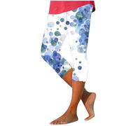 Legging Noir Femme Été Running Sport Pantacourt Souple Pantalon Extensible Yoga Taille Haute Corsaire Confortable Opaque 3/4 Leggings