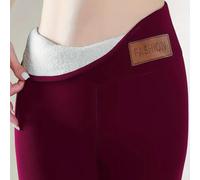 Legging Polaire Doux Extensible Confort Second Femmes Legging | Tissu polaire épais, isolation thermique supérieure, idéal pour les hivers froids et la neige(Brown M)
