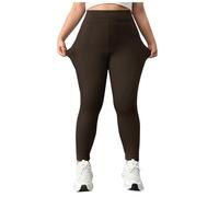 Legging Polaire Femme avec Poche Hiver Molletonné Taille Haute Thermique Pantalon Chaud Taille Haute sans Couture Push Up Yoga Fitness Leggings SportLeggings Yoga Running Collants Fuseau Jogging