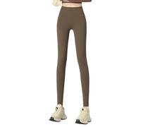 Legging Polaire Femme Double Épaisseur Collant Coton Thermique Maintien Ferme Température Glaciale Sport d'hiver Douceur Seconde Peau Résistant Usure Doublé Molleton Laine Mérinos Taille Élastique