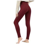 Legging Polaire Femme Legging Thermique Femme Cuir Grande Taille Leggings Chaud Marron Collant Sexy Hiver Pantalon Jegging Haute Elastique De Sport 3D Anti Cellulite Slim Doublé Femmes XXXL Coton