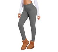 Legging Polaire Femme, Legging Thermique Femme Taille Haute Chaud et Confortable pour Yoga Pilates Fitness Tenue de Sport