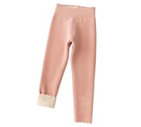 Legging Polaire Fille Thermique Molleton Doublés Jeans Denim Legging, Couleur Unie Élastique Chaud Pantalons Longs Avec Poche Hiver Vêtements Enfants Pour 4-12 Ans Leggings Longs Pour (3-4 Years)