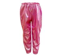 Legging pour enfants, garçons, filles, garçons, paillettes, métallisé, coupe ample pour hip-hop, street-dancewear, pantalon de danse hip-hop, pantalon de danse, Rose, 3-4 ans