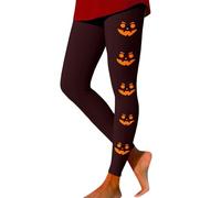 Legging pour femme : pantalon de yoga en coton taille haute leggings thermiques d'hiver opaques imprimés skinny leggings d'hiver Halloween collants imprimés pantalons de fitness stretch sans couture