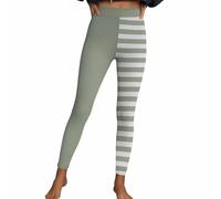 Legging pour femme - Pantalon rayé sexy - Décontracté - Imprimé - Taille haute - Sport - Pantalon de fitness - Collant moulant - Pantalon de yoga - Pantalon extensible - Costume d'Halloween - Vêtement