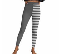 Legging pour femme - Pantalon rayé sexy - Décontracté - Imprimé - Taille haute - Sport - Pantalon de fitness - Collant moulant - Pantalon de yoga - Pantalon extensible - Costume d'Halloween - Vêtement