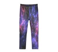 Legging pour fille Univers Galaxis Étoile Espace Pleine Pantalon long élastique décontracté Pantalon Fille Leggings Brouillard pour enfants 4-10T, multicolore, 9-10 ans