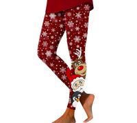 Legging Push Up Femme Legging Compression, Pantalon De Noel De Yoga Moulant D'EntraîNement Tendance Et Confortable Coupe AjustéE DéContracté Doux ÉLastique Mode