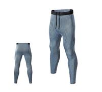 Legging Running Homme Compression de Sport Long Athlétiques Running Pantalon Legging Caleçons Gymnastique Thermique Base Layer avec Poches Musculation Tight Cuissard pour Sport,randonnée,vélo