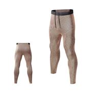 Legging Running Homme Compression de Sport Long Athlétiques Running Pantalon Legging Caleçons Gymnastique Thermique Base Layer avec Poches Musculation Tight Cuissard pour Sport,randonnée,vélo