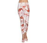 Legging Sang - Femme - Blanc et Rouge