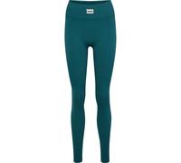 Hummel Legging Pulse côtelé sans couture Femme Vert Taille L