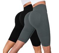 Legging Sans Couture Femme Taille Haute Short Yoga Gainant Push Up Fitness