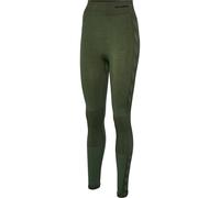 Hummel Cleaa Mid Waist Seamless Leggings Vert S Femme