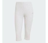 adidas Damen Seasonal Essentials Rib Capri Leggings, light grey heather, M