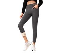 Legging Simili Cuir 7 8 Large Cotelé Doublé Carreaux Décontracté Classe VTT Grosses Patchwork Happy Trois Devant Fleur Rayures Nombril Elegant Qui Boyfriends Leggin Tie