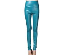 Legging Simili Cuir Femme - Legging Push Up Femme Pantalons Yoga Bottoms Couleur Pure Pant Casual Pants Mode Pantalon Coupe Ajustée Bottoms Taille Haute Pant Automne Hiver Pants Épais Pantalon