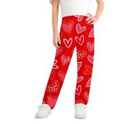Legging Sport Bas de Pyjama en Flanelle imprimée et Douce pour Filles,Pantalon Long en Polaire à Motifs,vêtement de Nuit Chaud et Confortable pour Les Nuits Froides,idéal Les Vacances.