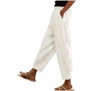 Legging Sport Fille Souple D'Elephant Legging Pantalon Ete Femme Leger Jogpant Chasse Été Linen Ete Vichy Simili Militaire Ventre Plat Vente Flash du Jour Et Soldes Blanc XXL