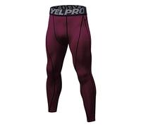 Legging Sport Hommes Elastique- Leggings Grande Taille,Pantalon Yoga HommesTaille Haute Couleurs Contrastées Simple Fitness à Séchage Rapide Collant Compression Base Layer Long Tight Pantalon