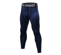 Legging Sport Hommes Elastique, Leggings Homme Grande Taille,Pantalon Yoga Homme Taille Haute Couleurs Contrastées Simple Fitness à Séchage Rapide Collant Compression Base Layer Long Tight Pantalon