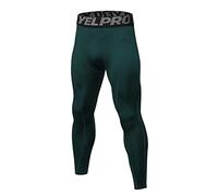 Legging Sport Hommes Elastique, Leggings Homme Grande Taille,Pantalon Yoga Homme Taille Haute Couleurs Contrastées Simple Fitness à Séchage Rapide Collant Compression Base Layer Long Tight Pantalon