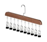 Legging Storage Organizer, Vertical Closet System, Space Saving Rack with Ten Clips, Non Slip Design with Secure Grip, Apparel Accessory, Efficient Sorting Solution for Apartment Dorm Gym Rv