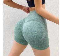 Legging taille haute élastique pour femme - Nylon 70 % élasthanne - 30 % - Séchage rapide - Quatre saisons - Vêtements de sport (L/XL vert)