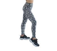 Legging taille haute extensible dans les 4 sens, longueur cheville non transparent, doux et résistant aux squats pour femme et hiver en polaire fourrure de qualité supérieure, Serpent, S-M