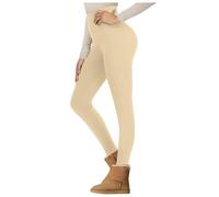 Legging Taille Haute Femme ÉLastiques en Polaire Chaud Coupe AjustéE Mode | Pantalon Hiver Thermique Collant Doux et élastique Confortable pour Le Sport Jogging Gym Chic Classique