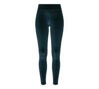 Urban Classics Legging en velours Femme Taille haute Bleu sarcelle XL
