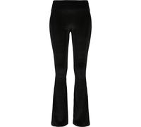 Urban Classics Legging évasé en velours taille haute Femme Noir XS