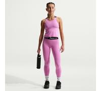 Legging taille mi-haute Nike Pro pour fille Light Magenta/Noir/Blanc XL
