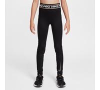 Legging taille mi-haute Nike Pro pour fille Noir/Blanc XS
