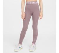 Legging taille mi-haute Nike Pro pour fille Taupe Grey/Doll XL