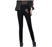 Legging thermique d'hiver pour femme avec polaire Teddy - Taille haute - Collants pour femme avec motif - Pantalon thermique doublé en polaire - Taille haute - Pantalon stretch - Coupe ajustée