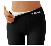 Legging thermique pour femme : collants chauds d'hiver en velours sous-vêtements thermiques leggings doublés leggings longs chauds leggings de sport taille haute opaques noirs leggings en polaire