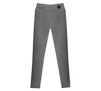 Legging thermique pour femme - Collants thermiques avec poches - Pour l'hiver - Noir - Legging de sport - Chaud - Épais - Thermique Sherpa - Avec poches - Survêtement d'hiver chaud, gris, M