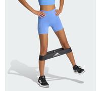 adidas 3 Stripes Studio All Me Booty Short Leggings Women Shorts XL-5" Bleu