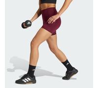 adidas 3 Stripes Studio All Me Booty Short Leggings Women Shorts 2XL-5" Rouge foncé