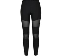 Legging - URBAN CLASSICS - Côtelé - Noir - Femme - Ajustement près du corps L