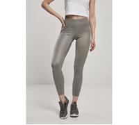 Legging - URBAN CLASSICS - Imitation cuir - Gris foncé - Taille haute - XL M