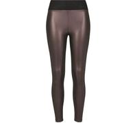 Legging - URBAN CLASSICS - Simili Cuir Taille Haute - Rouge - Femme - Adulte S
