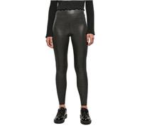 Legging - URBAN CLASSICS - Urban Classics - Taille haute - Noir - Jersey stretch brillant L