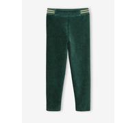 Legging velours fille vert émeraude 6A