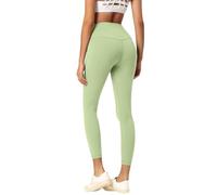 Legging Yoga Femme,Legging de Sport Femme 7/8 Legging Push up Femme Compression Collant Legging Femme Taille Haute pour Pantalon de Yoga Fitness Gym Workout Push Up Jogging,1 lumière Verte,S