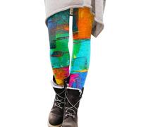 Legging Yoga - Legging Fitness Femme Leggings imprimés pantalon stretch 7/8 coupe décontractée idéal au quotidien et pour composer des tenues tendance Confortables légers et polyvalents (Red S)